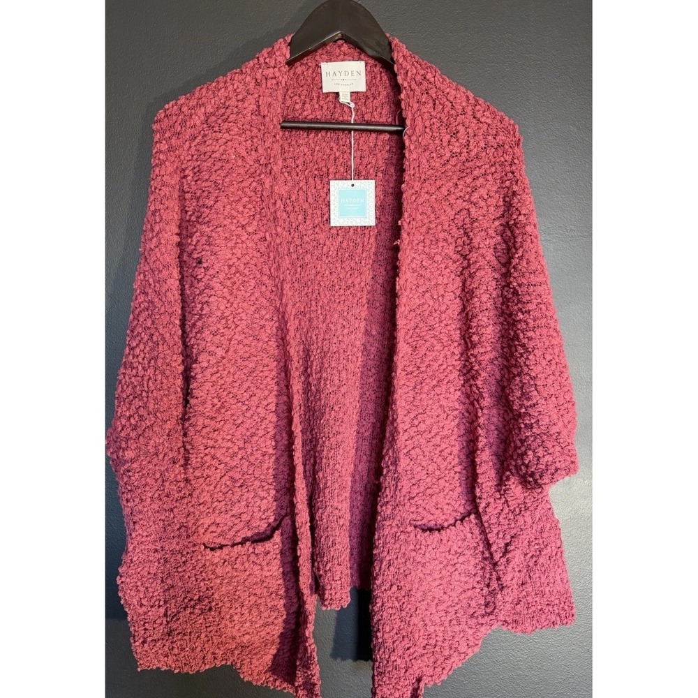 Hayden Open‎ Front Cardigan Sweater Size S/M Pink Brand New